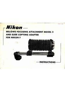 Nikon Close-up manual. Camera Instructions.